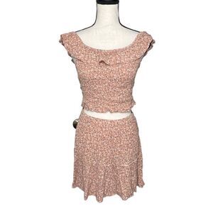 HIPPIE ROSE Skirt And Top Set.  Size Large